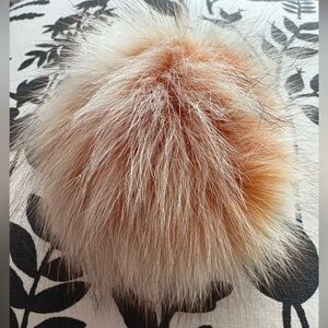 Plush Real Fur Pom Pom Key &  Bag Charm